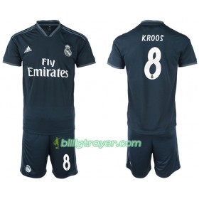 Billige Fotballdrakter Real Madrid KROOS 8 Barn Bortedraktsett 2018/19 Kortermet